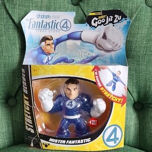 Goo Jit Zu Marvel Fantastic 4 Stretchy Mister Fantastic Toy - Blue